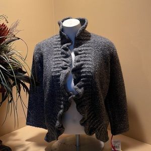 Ruby Red Grey XL Cardigan